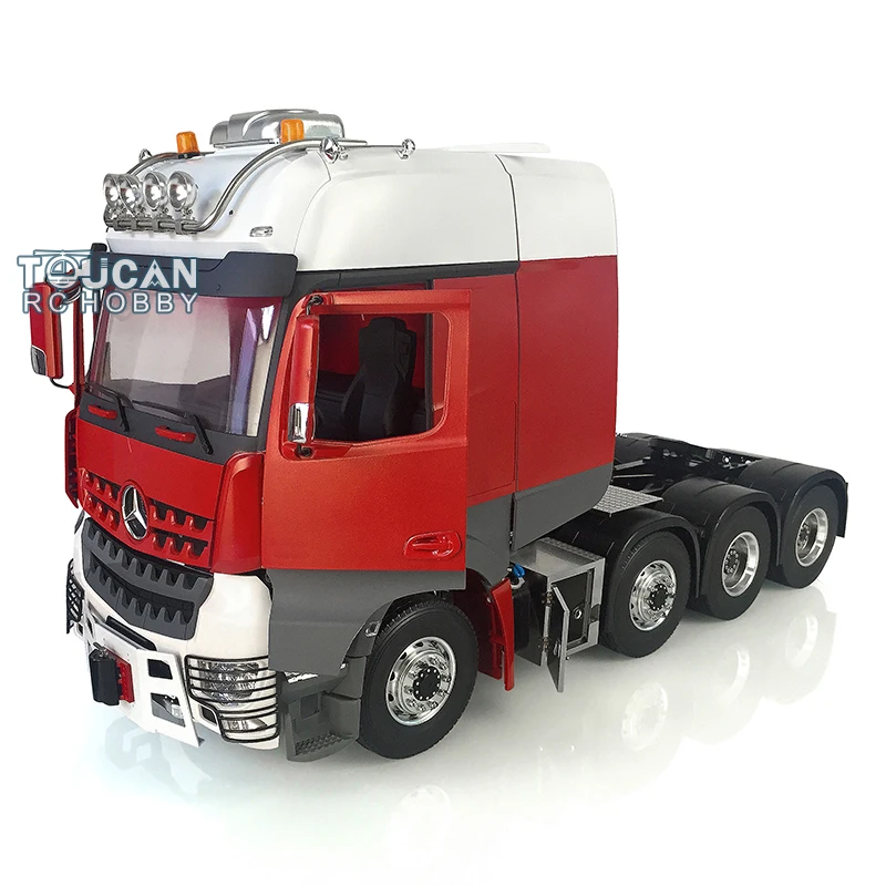 1/14 LESU 4 оси 8x8 Металлическое шасси Actros RC трактор грузовик модель DIY