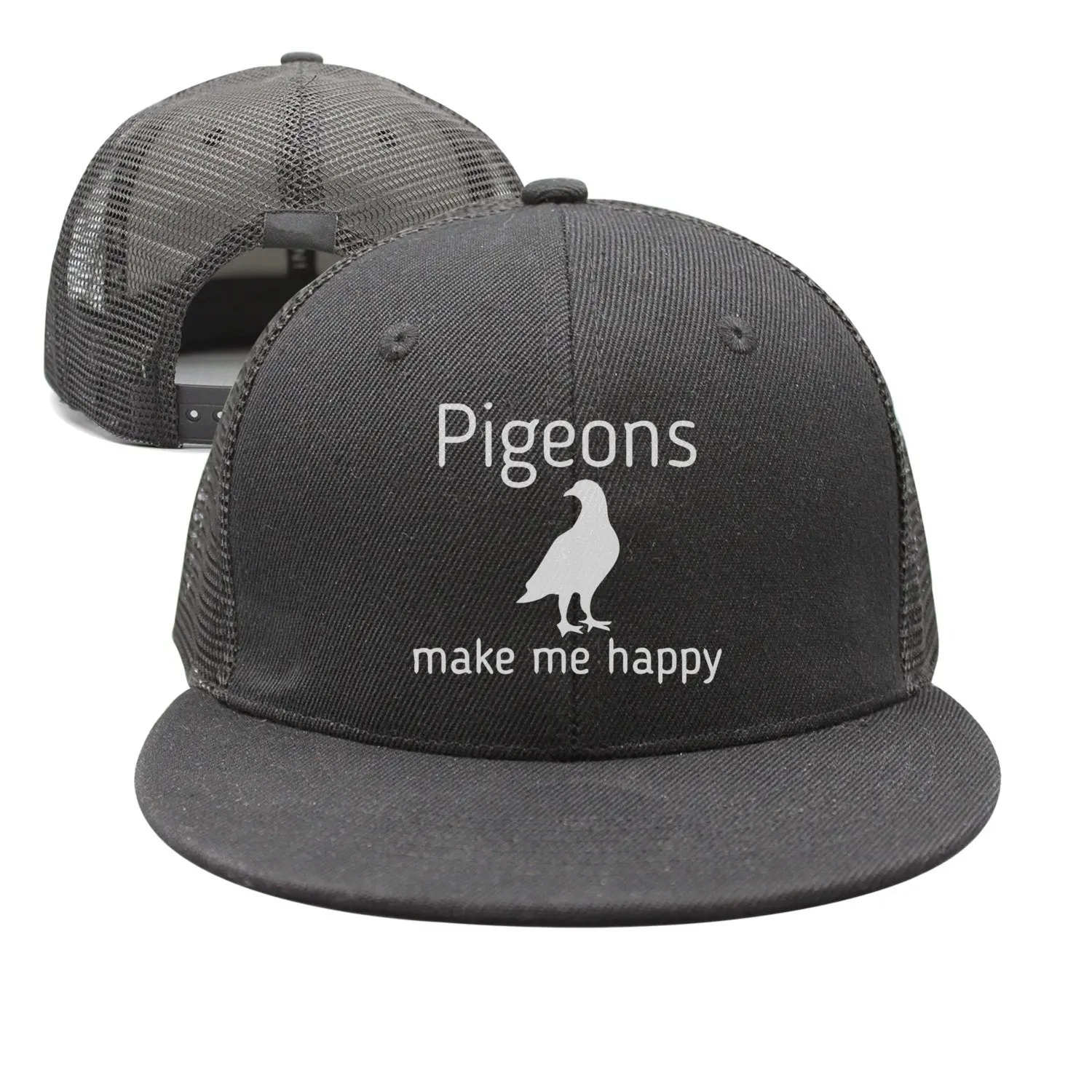 SJSNBZ голуби сделать меня счастливым Мужская Черная Стильная бейсболка