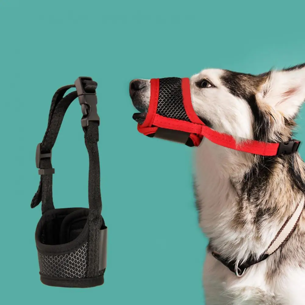 

Hot Sale!! Dog Muzzle Adjustable Anti Bark Cotton Breathable Pet Collars Mouth Muzzle for Puppy Small Medium Large Dogs 6 Sizes