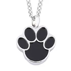 Америксун урн кулон ожерелья для пепла собака Лапа печать-кремации ювелирные изделия Keepsake Мемориал с наполнителем комплект