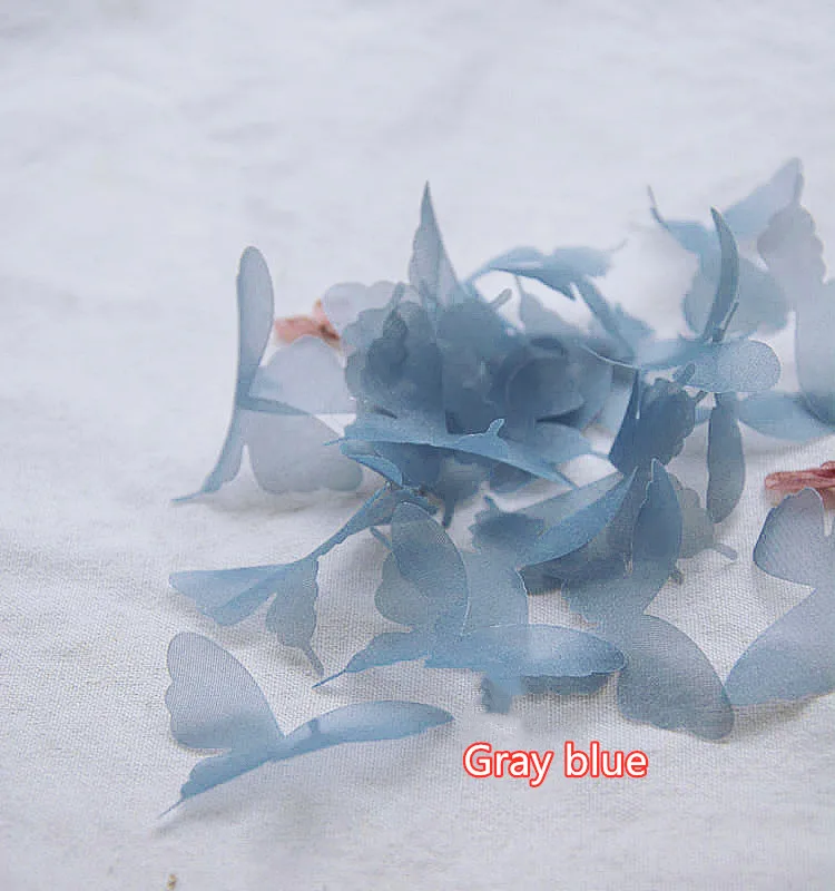 50Pieces/pack Tulle butterfly diy material Bridal headwear earrings wedding dress veil accessories RS3063 | Дом и сад