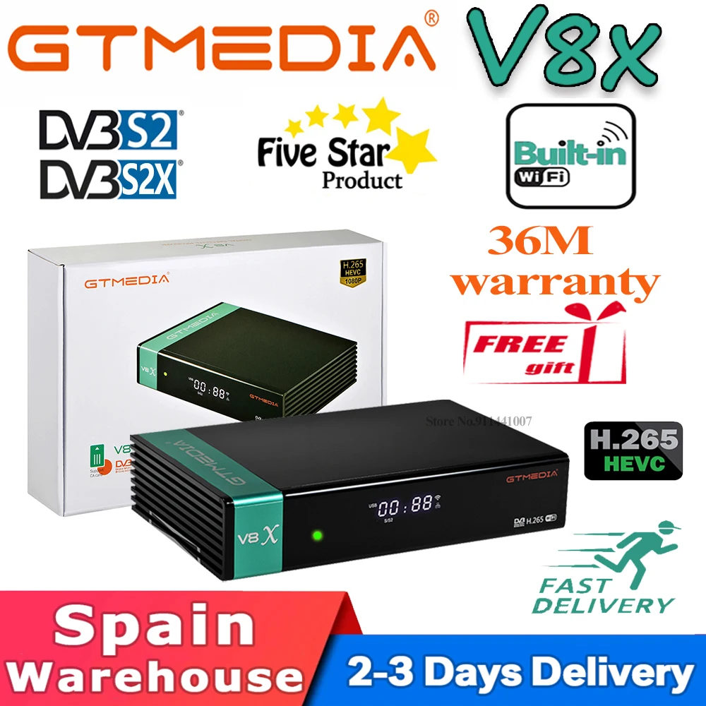 Спутниковый приемник gtmedia V8X обновленная GTmedia V8 Нова и встроенным модулем Wi Fi Honor DVB