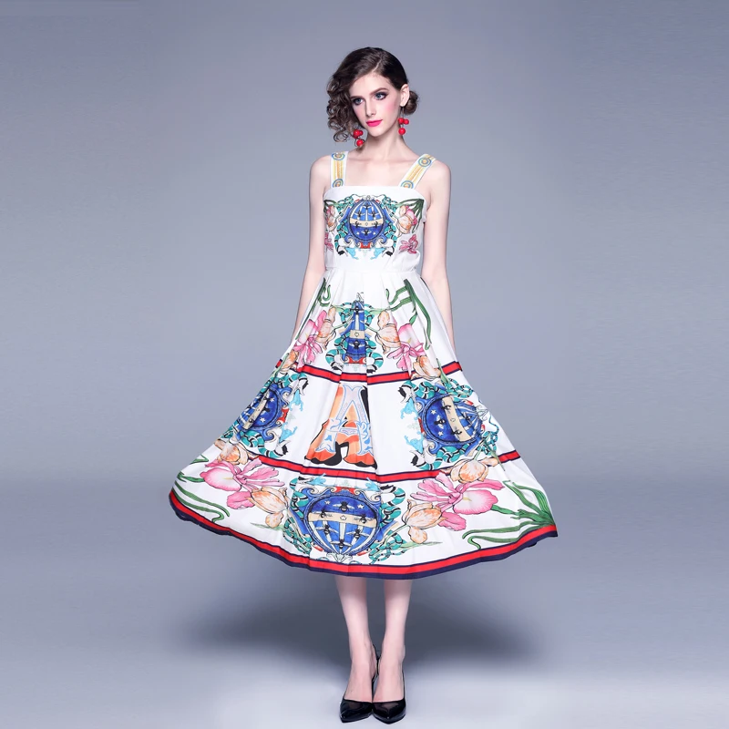 Новая Европейская станция накладные платья средней длины Mingyuan в стиле ретро с