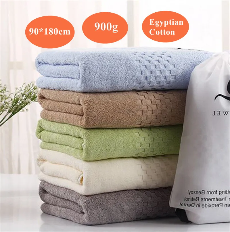 Bath Towel 90*180 cm Egyptian Cotton 100% Cotton Thickened Large Towel For Adult Gifts Bathroom 6 Colors Luxury Hotel Bath Towel