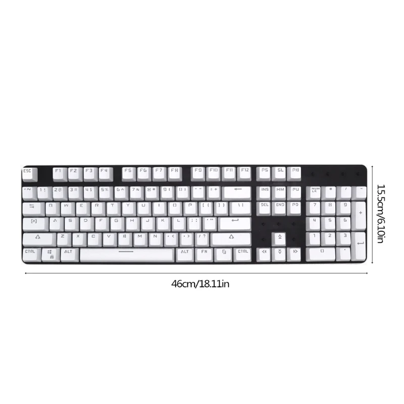 

104 Pieces Profile PBT Keycaps with Key Puller for Keyboard, Backlit Keycap Set for Mechanical Gaming Keyboards