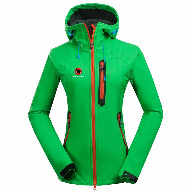 

Winter Women Soft shell Outdoor Waterproof Ski Fleece Thermal Waterproof Coat Outdoor Camping Hiking Female