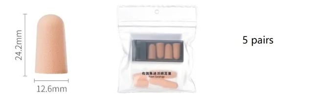 Foam earplugs Xiaomi звуконепроницаемые затычки двухчастотные шумоподавляющие наушники звуко-и шумоизоляция снижение мягкий удобный силикон - Цвет: Foam earplugs
