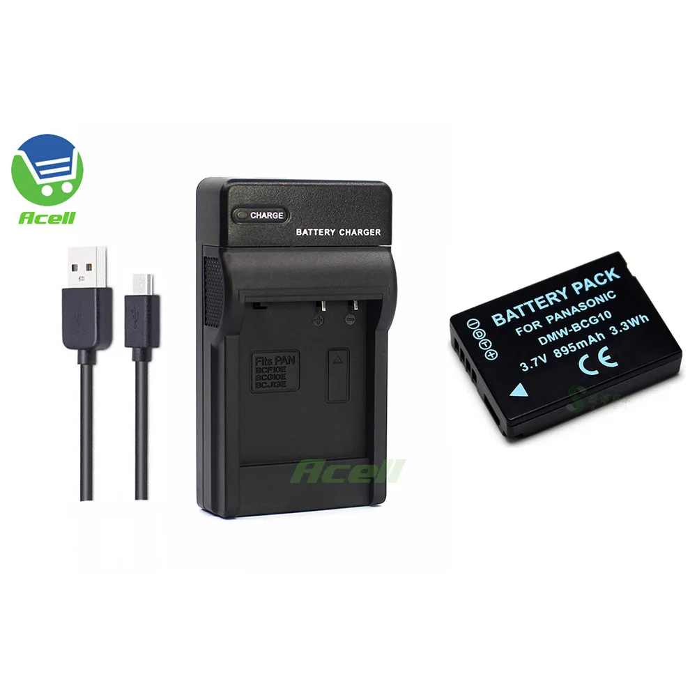 Аккумулятор DMW-BCG10 + зарядное USB-устройство для Panasonic | Электроника