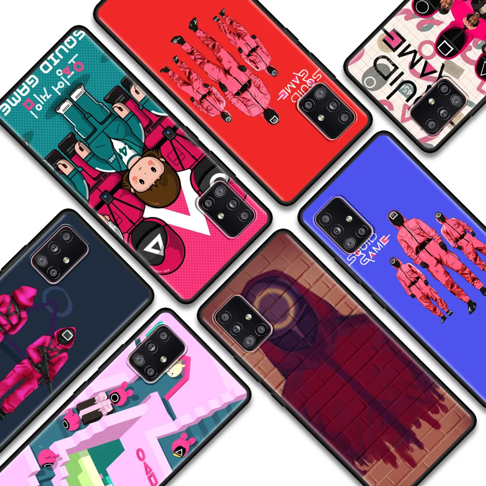 

Phone Case For Samsung Galaxy A51 A12 A52 A21s A71 A31 A02s A72 A11 A41 A22 A42 A02 F42 Fundas Horro Squid Game