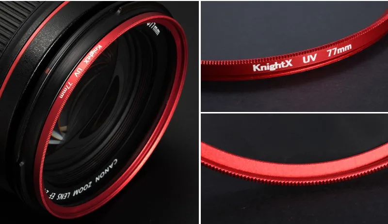 KnightX fld УФ cpl фильтр для SONY NIKON CANON camaras filtros fujifilm объектив obiettivi d700 alpha a77 52 55 58 67 77 поляризатор