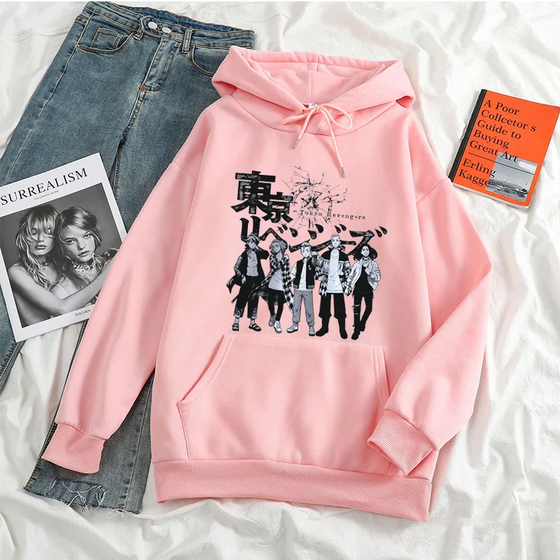 Толстовка Мужская/Женская свободного покроя с капюшоном и принтом аниме |