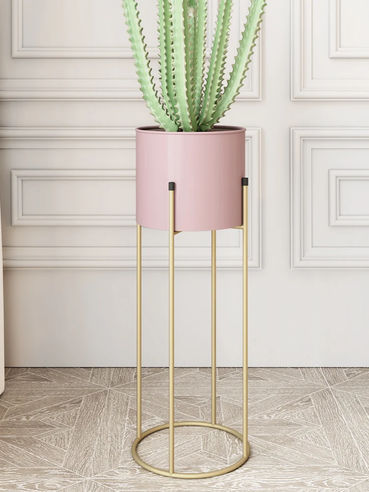 

Flower Shelf Living Room Floor Stand Simple Modern Iron Art Shelf Green Plant Flower Pot Rack Nordic Indoor Plant Rack