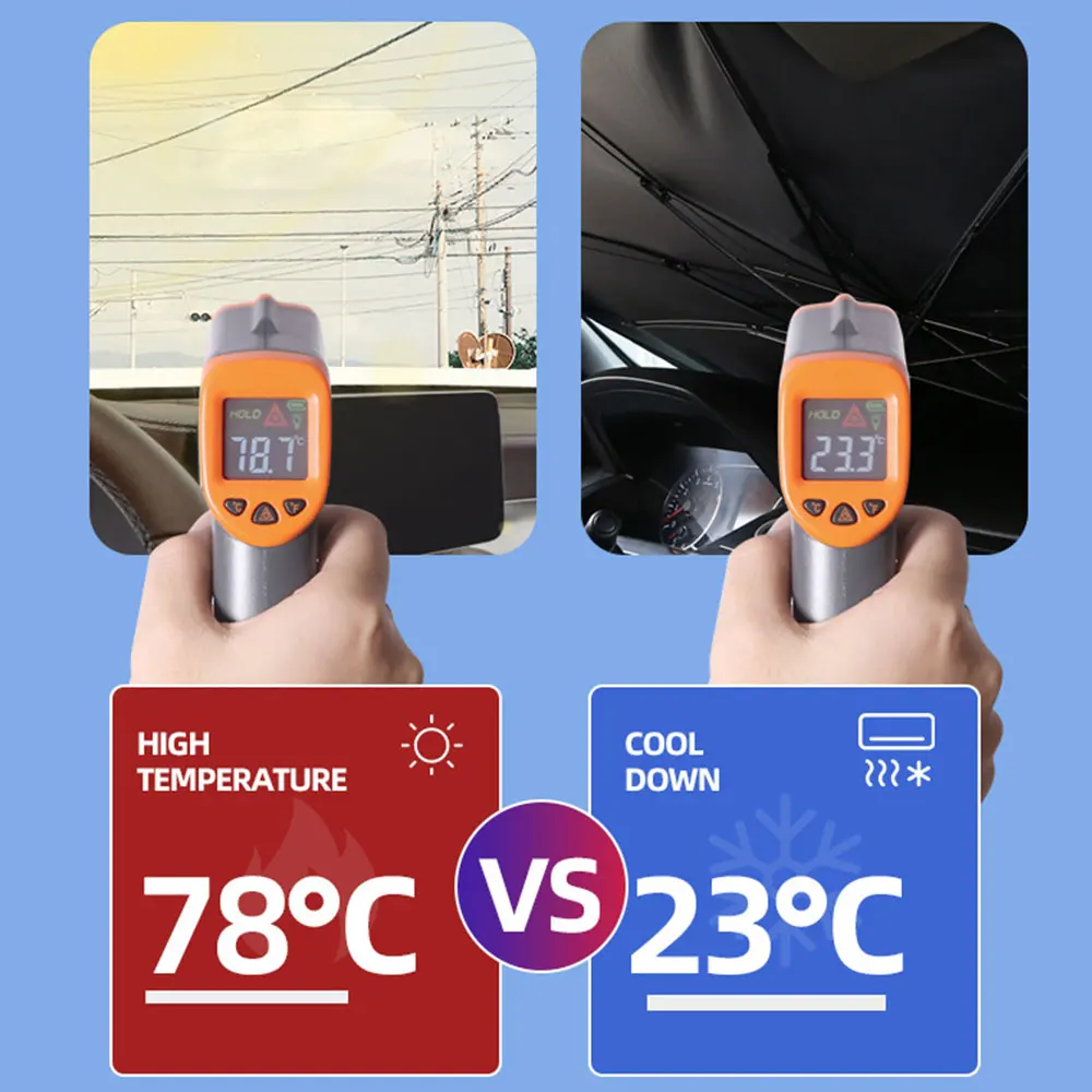 Наружный автомобильный Солнцезащитный УФ чехол на лобовое стекло Складная