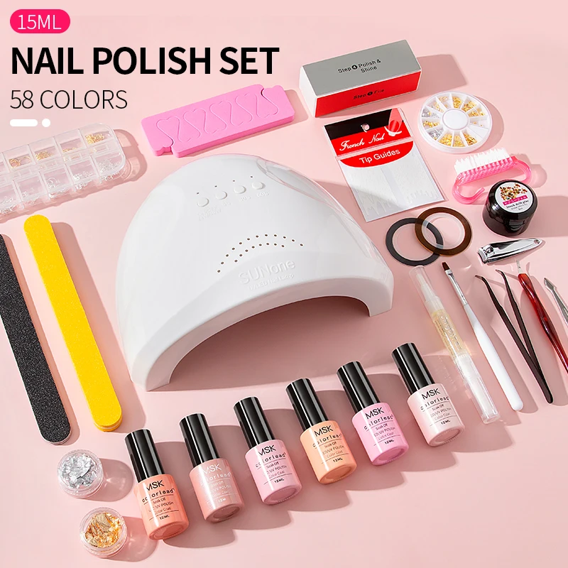 

Nail Polish LED Baking Lamp Kit Nail Glue Set Nail Kit Professional Set Gel Nail Polish Set Nail Tool Nail Decoration