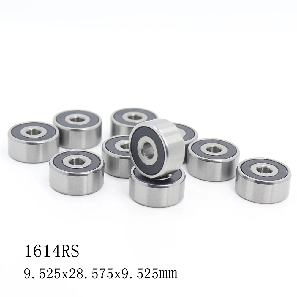 

1614 2RS ABEC-1 (10 шт.) 3/8 "x1 1/8" x3/8 "дюйм, миниатюрный шарикоподшипники 9,525 мм x 28,575 мм x 9,525 мм 1614RS