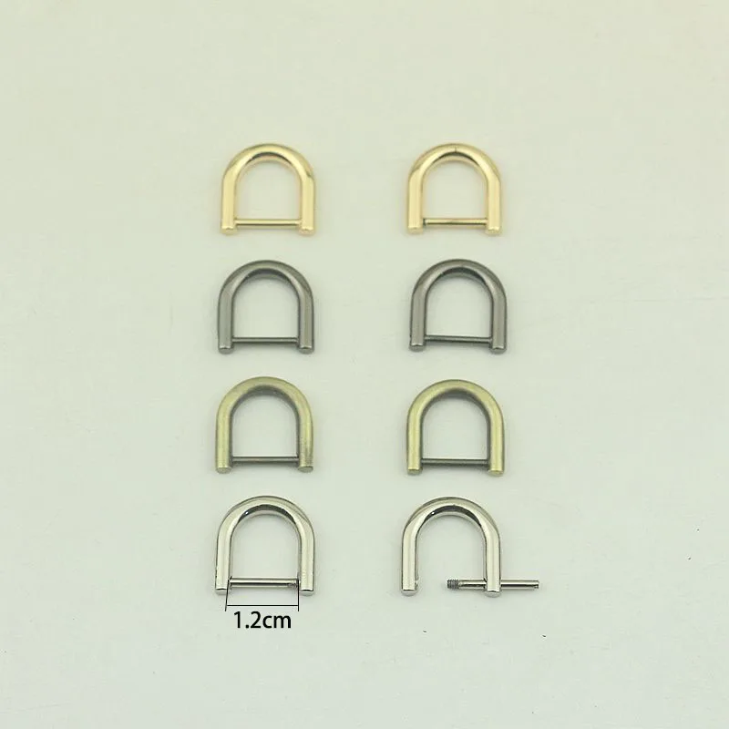 

30pcs Inner Dia 12mm Diecast Metal O D Ring Removable Screws Buckle Handbag Connection Bag Hardware Clasp Hook Accessories