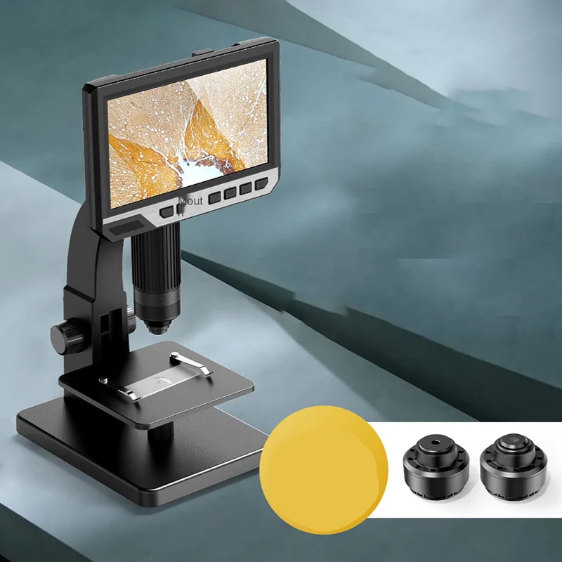 

2000X 7-дюймовый цифровой микроскоп с большим экраном, электронный Биологический микроскоп с клеммами, микроскоп с пбц для ремонта, сварки, ПЗС