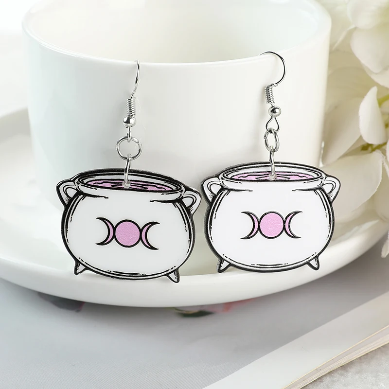 Серьги-подвески для девочек и женщин бижутерия со страшным вызывающим Таро оиджа