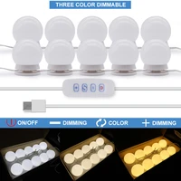 usb powered vanity mirror light hollywood style makeup lamp 10pcs led bulb for dressing table no mirror