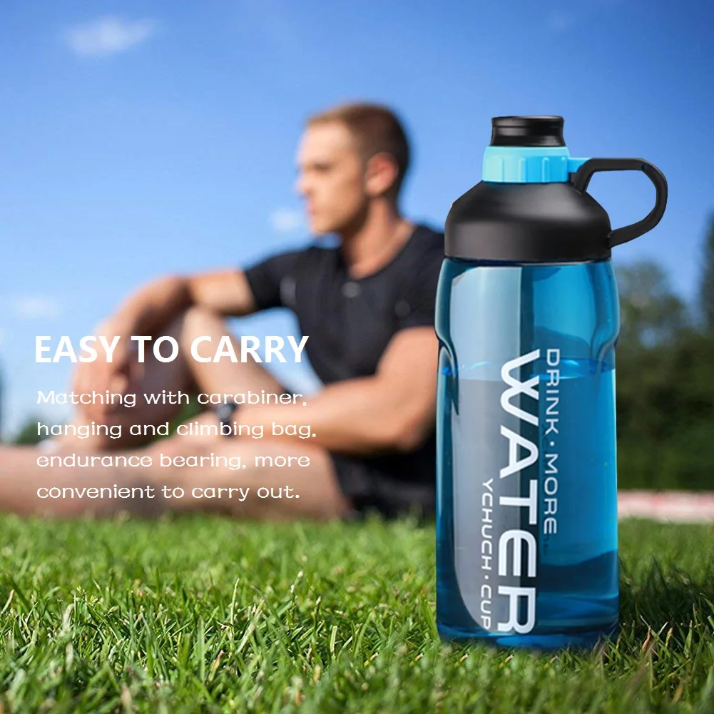 Герметичная Спортивная бутылка для воды портативная большой емкости 2000 мл