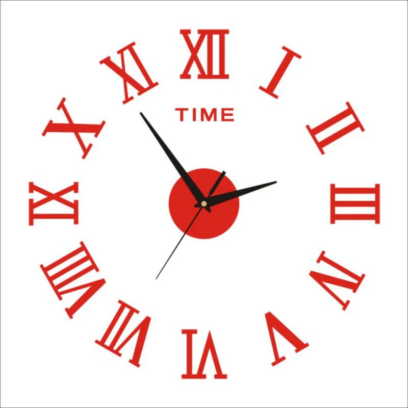 AS show Wall Clock Digital Watch Home Clocks Living Room Sticker Home Decor Relojes Adhesivos Decorativos Para Paredes - Цвет: AS show