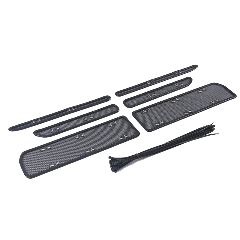 Сетка для защиты от насекомых из нержавеющей стали для передней решетки Honda Civic 10th 2016 2017 2018 2019 2020 6 шт.