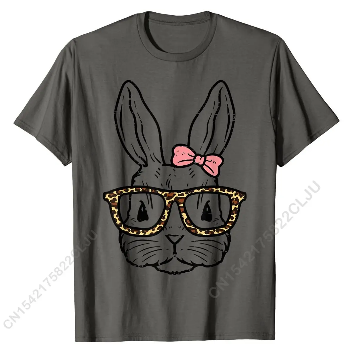 Симпатичная Пасхальная футболка для девочек и женщин с леопардовыми очками