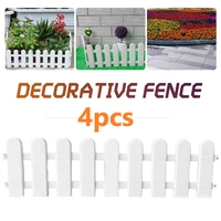 4pcs 50cm wooden fencing wood barrier christmas tree fence diy landscape garden decoration accessories