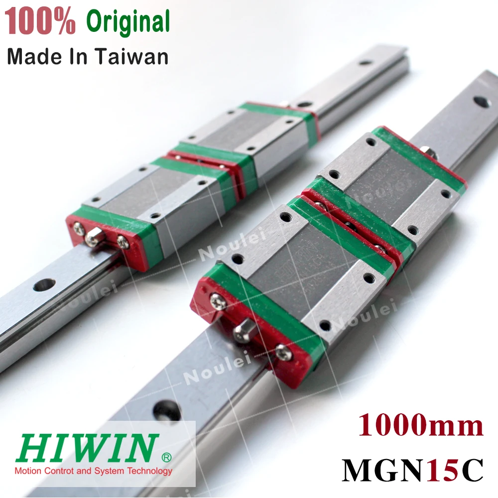 HIWIN MGN15C слайд блок с 1000 мм MGN15 линейной направляющей миниатюрный из нержавеющей