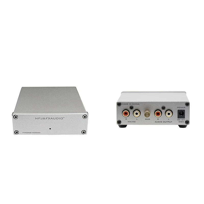 

FX-AUDIO BOX-02 Phono Preamp Hi-Fi Mini MM&MC Audio Amplifier Mini Turntable Phonograph Preamplifier Audio Amplifiers