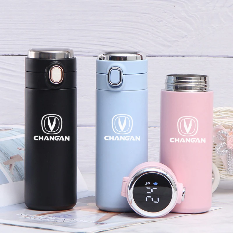 

420ML Intelligent Thermos Temperature Display Stainless Steel Vacuum Water Cup for CHANGAN CS75 CS55 CS35 CX70 CS95