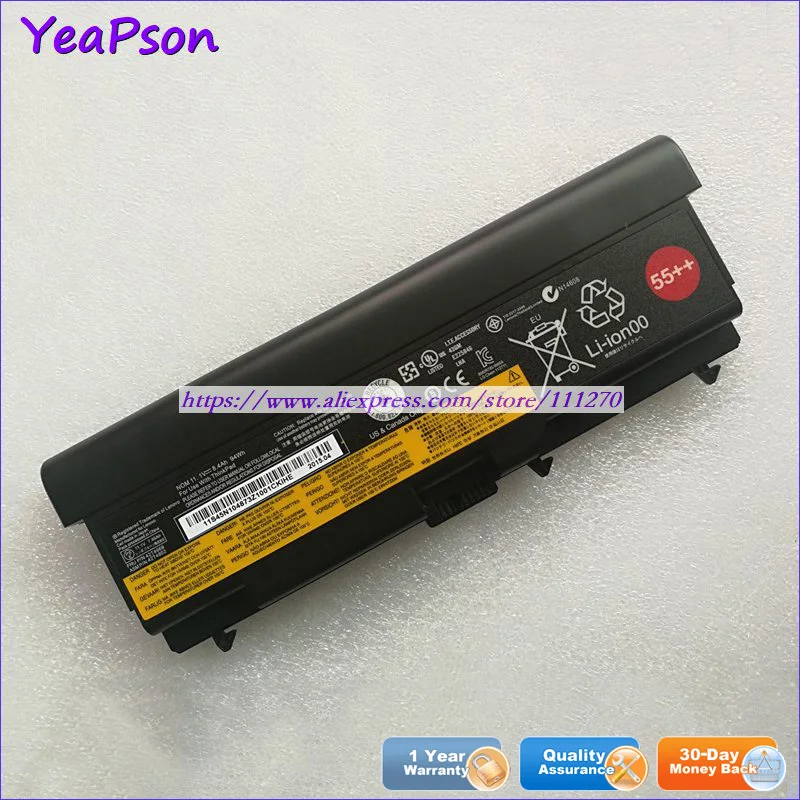 Аккумулятор Yeapson 42T4969 42T4802 для ноутбука Lenovo ThinkPad T420 T430 W510 W520 L420 11 1 В 8400 мАч - купить