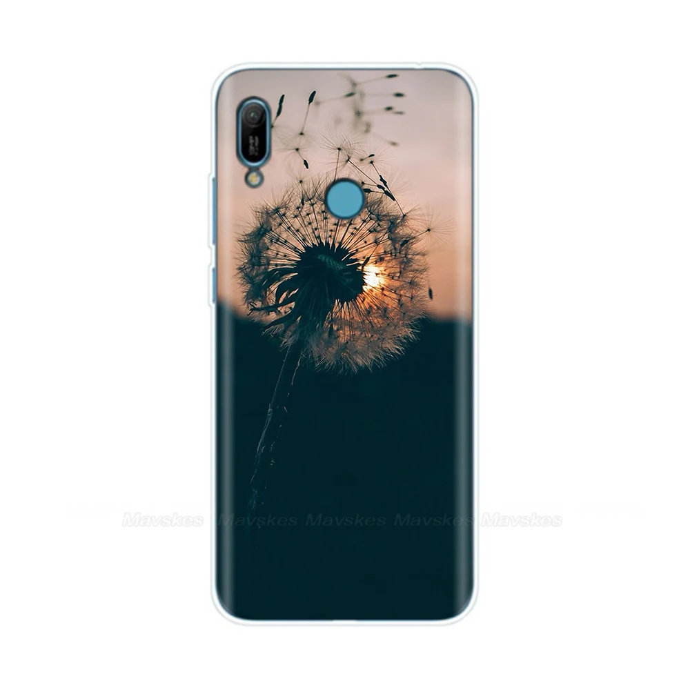 silicone case for huawei y6 2019 case 6 09 inch mrd lx1 mrd lx1f phone case for huawei y6 2019 back cover soft protective case free global shipping