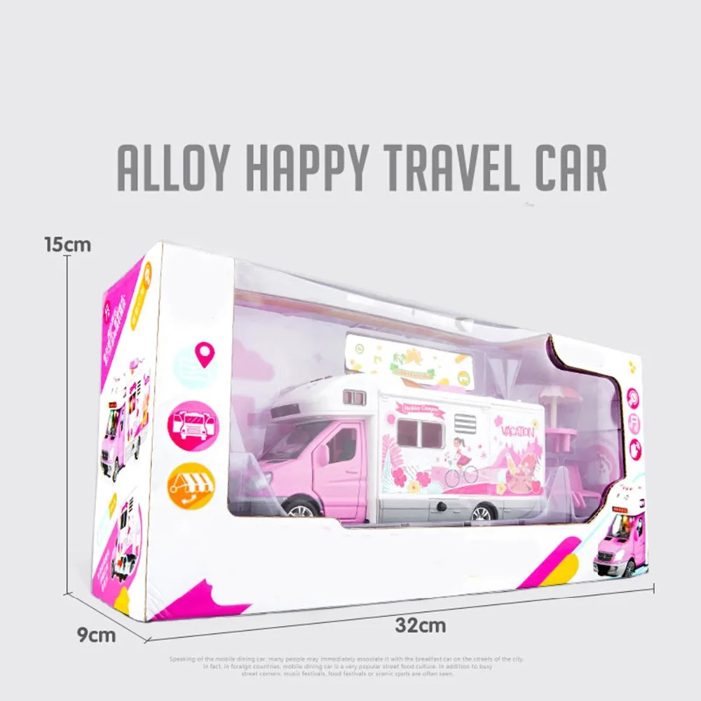 1:32 двигатель караван туристический автомобиль кемпер дома рекреационный RV