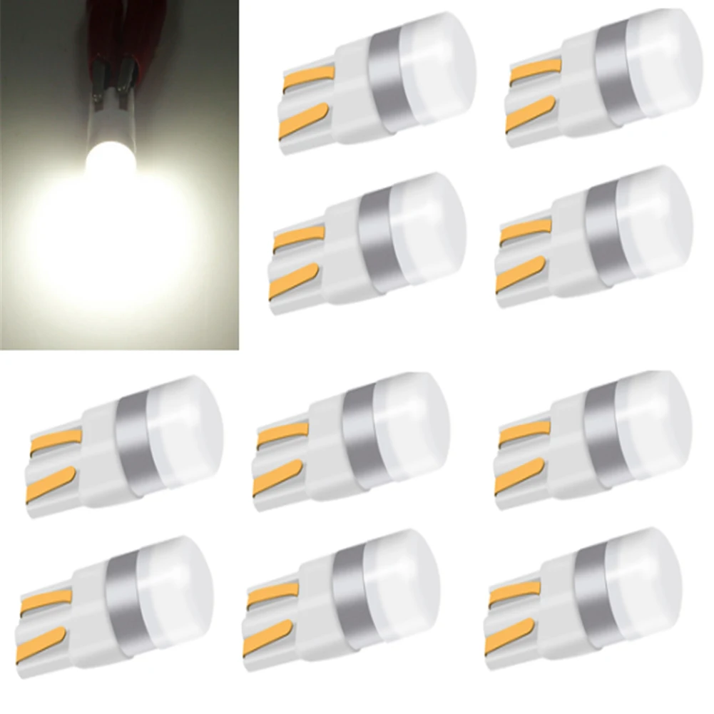 10 шт. автомобильные T10 Led Canbus W5W 3030 светодиодные лампы интерьерный купольный