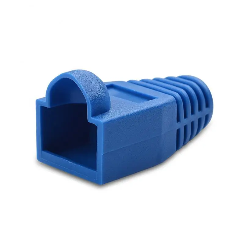 Прочный однотонный коннектор для кабеля RJ45 100 шт. | Компьютеры и офис
