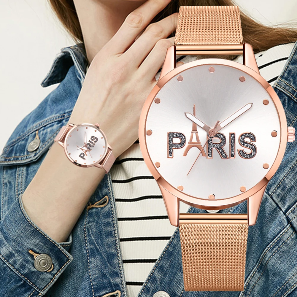 Элегантные женские кварцевые наручные часы с Парижскими буквами Eif fel цифрами