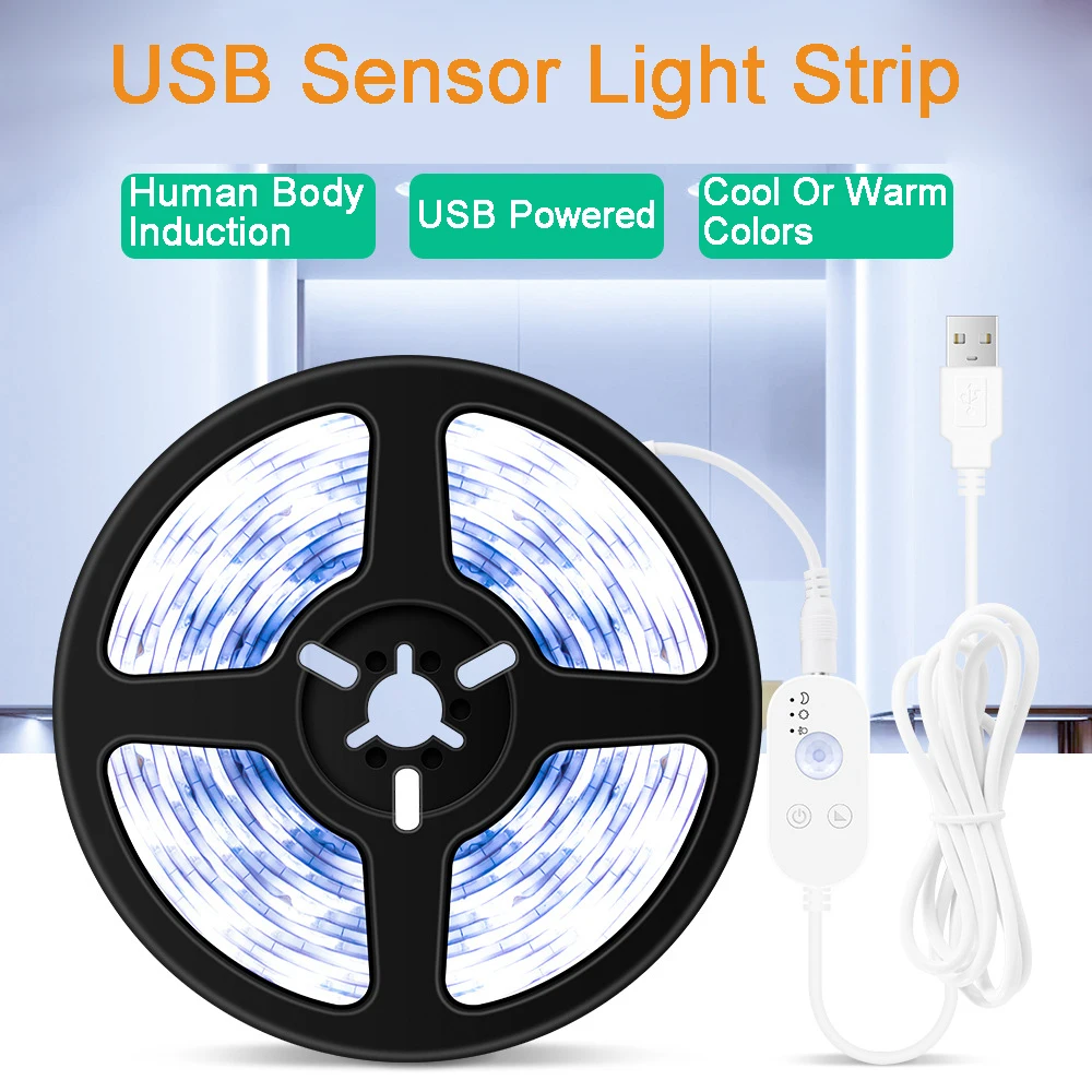

LED Strip Light Flexible Lamp Tape Diode USB Cable 3 Modes Control DC5V 0.5M 1M 2M 3M 4M 5M Desk Screen TV Background Lighting