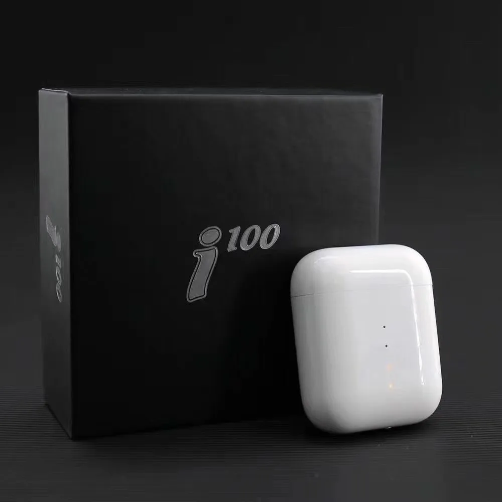 I100 TWS оригинальные 1:1 Bluetooth 5 0 наушники для iP 7 8 X с беспроводной зарядкой настоящая
