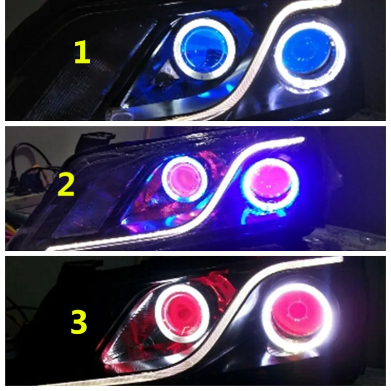 Для Geely new Emgrand 7, EC7, EC715, EC718, Emgrand7, E7, автомобильная Модифицированная фара с ангельскими глазами, глазами демона, линзами, ксеноновыми лампами