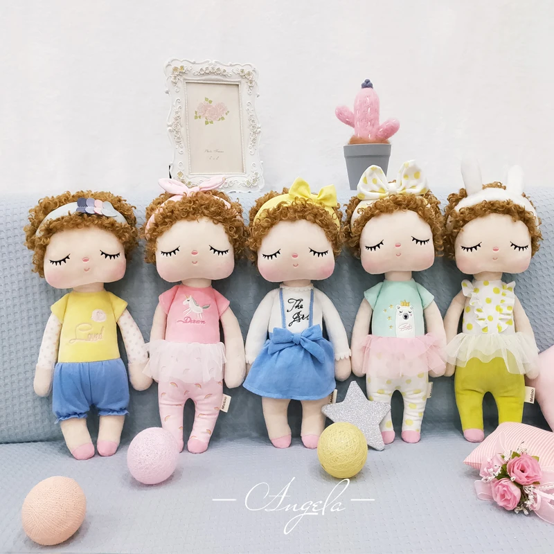 Плюшевый Кролик Metoo милые животные детская игрушка Ангела кудрявые подарок для