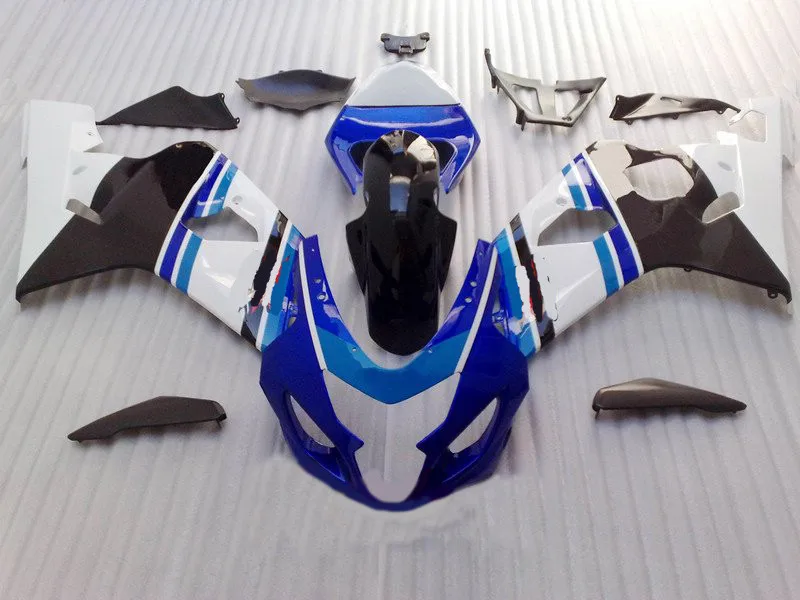 ABS белый синий черный обтекатель комплект для GSXR600 750 K4 04 05 GSXR 600 GSXR750 GSX-R600 2004 2005