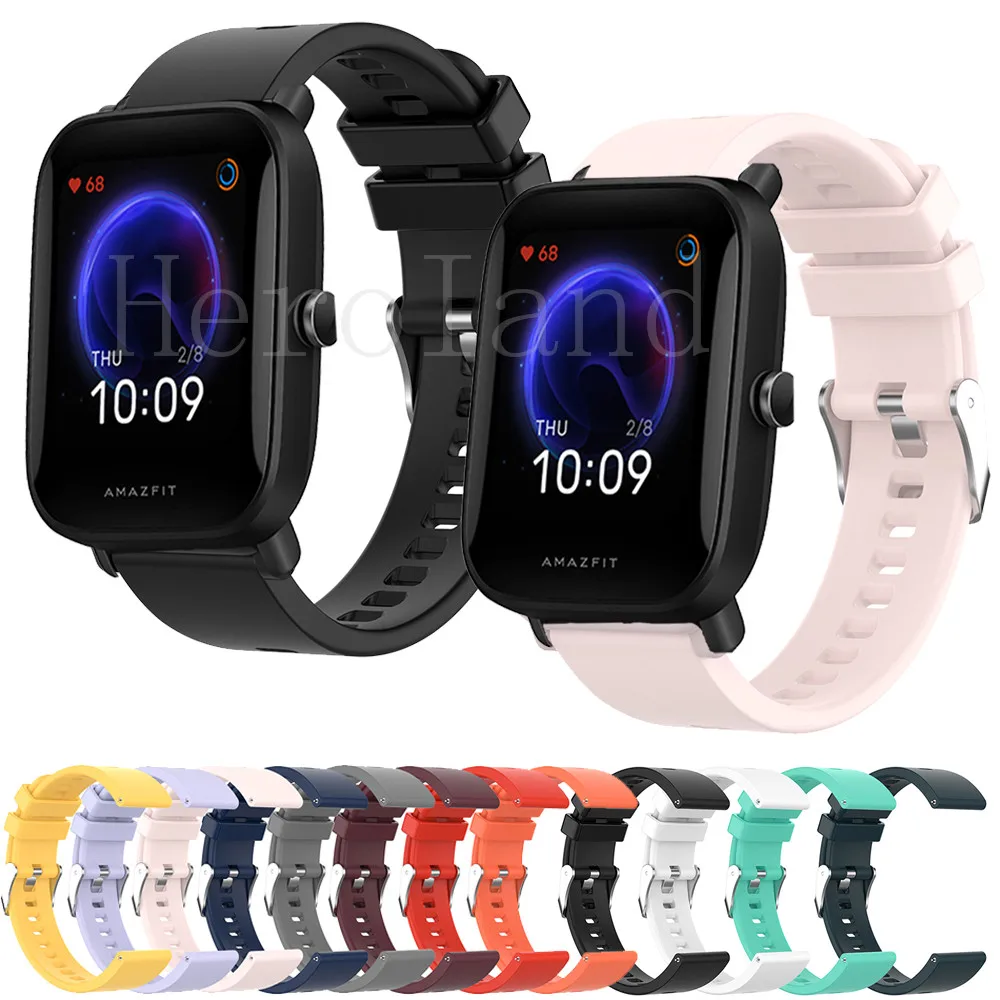 

20 мм силиконовый ремешок для часов Xiaomi Huami Amazfit Bip / Bip S U lite pop ремешок браслет для Amazfit BIP U pro браслет