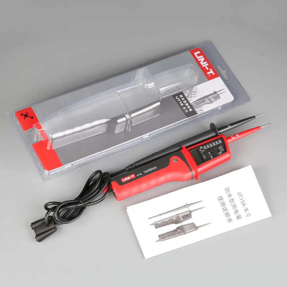 UNI-T водонепроницаемый цифровой ЖК-дисплей Напряжение Тестеры 24V ~ 690V AC/DC один