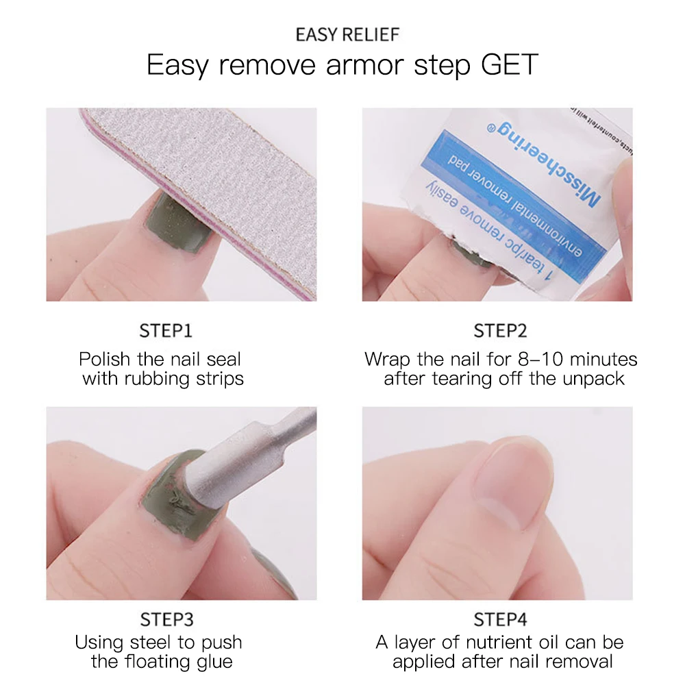 100-200 шт одноразовое полотенце для снятия лака ногтей пластиковый съемный клей