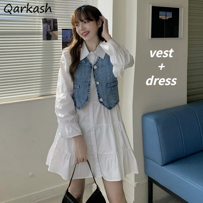 

Sets Women Vintage Lovely Girls Two Piece Outfits Spring Popular Clothing All-match Casual Cozy Ulzzang Dress Holiday Female Hot