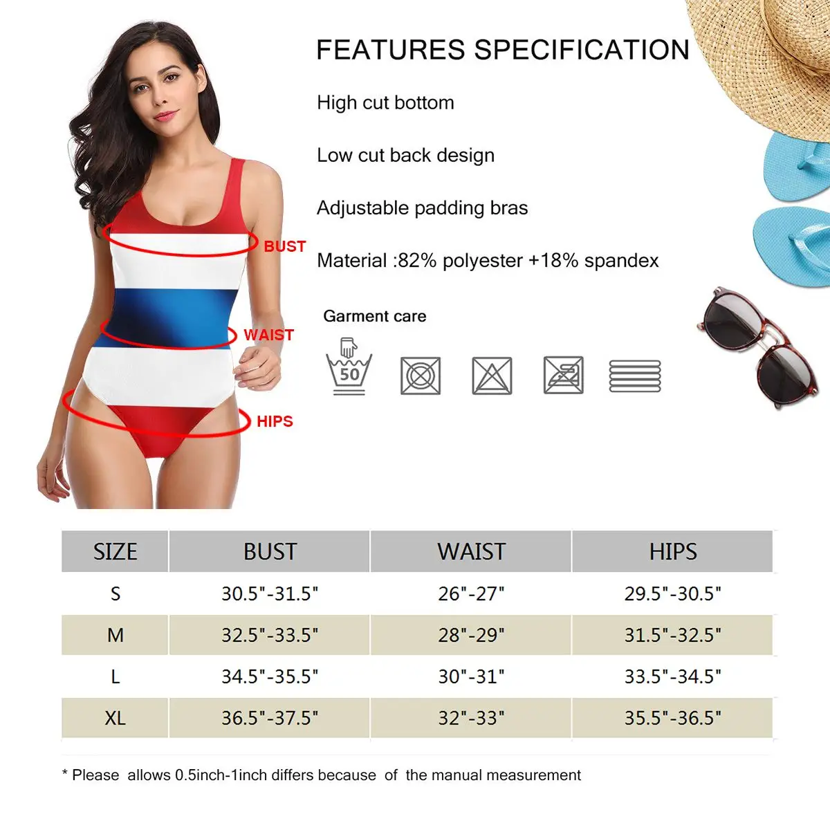 

Hot Sale Thailand Flag women Exotic Bikinis Swimsuit Unique Swimwear Patriotic bathing suit SwimSuit
