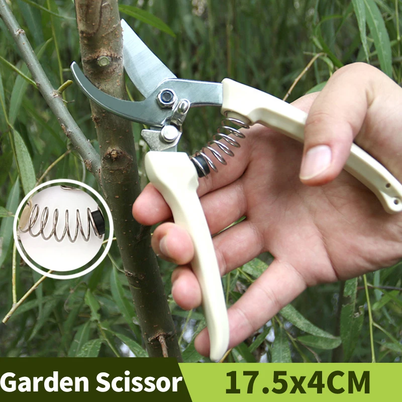 

Steel Garden Hand Tools Anti-slip Handle Bonsai Pruning Secateurs Fruit Tree Pruning Shears Tree Cutting Scissors Grafting Tool