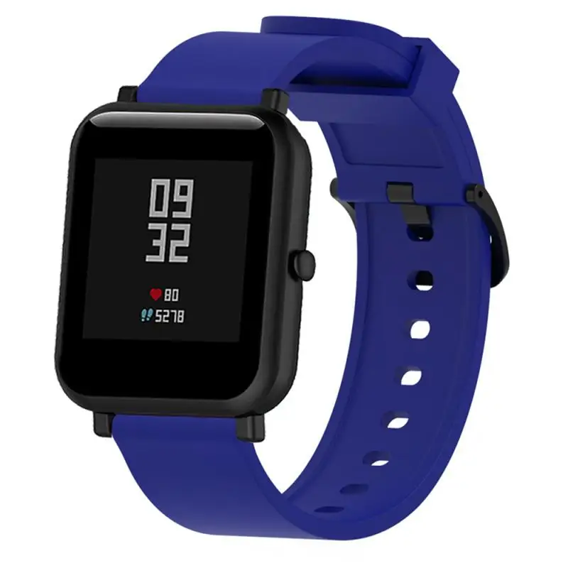 Ремешок силиконовый для Amazfit Bip GTS/2/2e/GTS2 Mini/GTR сменный спортивный браслет наручных