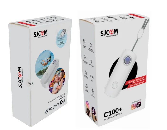 Водонепроницаемая Экшн камера SJCAM C100 + Plus Mini Thumb Action Camera 2K 30FPS H.265 NTK96675 WiFi 30M Sports DV